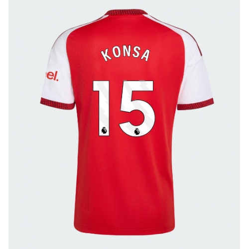 Arsenal Ezri Konsa #15 Maglia Gara Casa Repliche 2026-27 Maniche Corte Arsenal Ezri Konsa #15 Maglia Gara Casa Repliche 2026-27 Maniche Corte